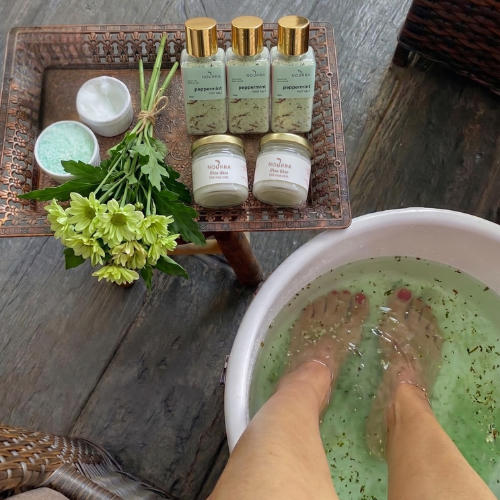 Peppermint Foot Salt + Nourra Glow