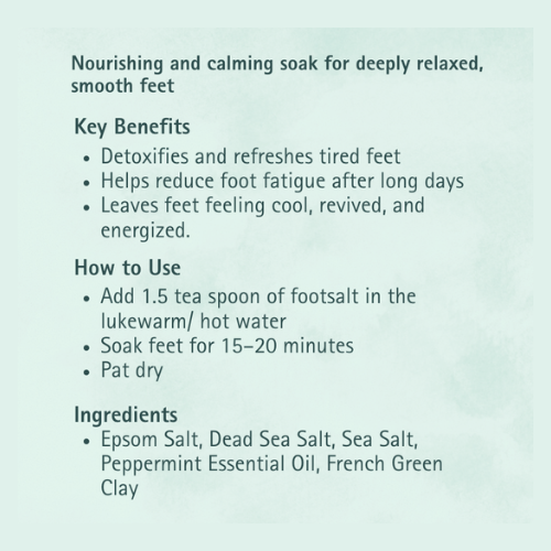 Nourra Peppermint Foot Soak 🌿
