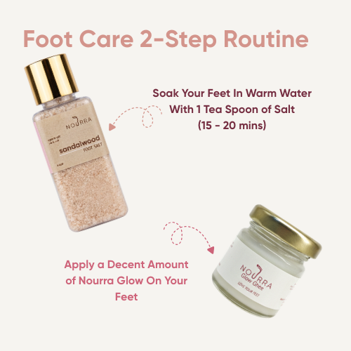 Sandalwood Foot Salt + Nourra Glow